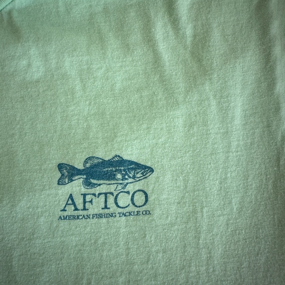 AFTCO Light Green Short Sleeve Tee - Picture 2 of 4